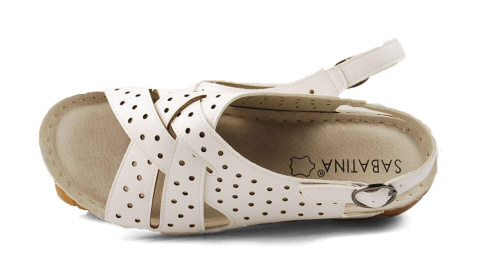 Sabatina 8018-11 białe sandały Sabatina 8018-11 białe sandały