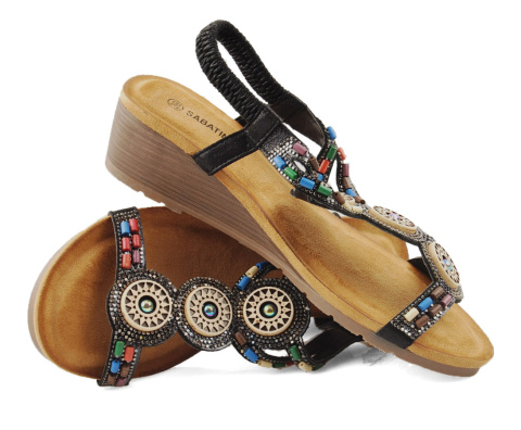 Sabatina TMF2023W-0256-K czarne sandały