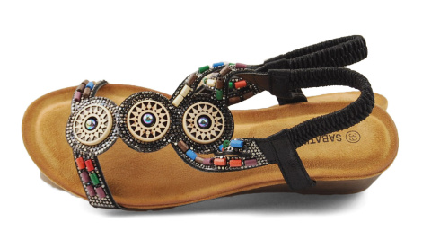 Sabatina TMF2023W-0256-K czarne sandały