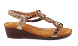 Sabatina TMF2023W-0256-K złote sandały