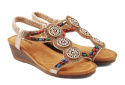 Sabatina TMF2023W-0256-K złote sandały