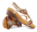 Sabatina TMF2023W-0256-K złote sandały