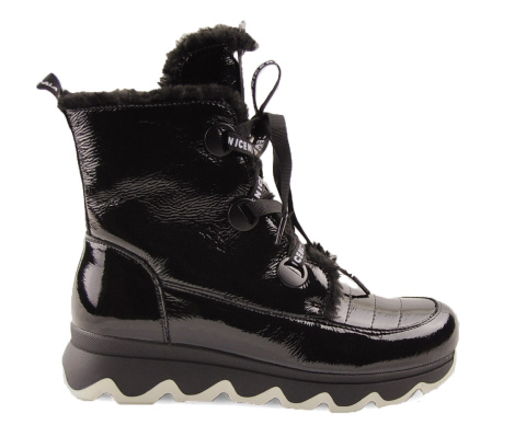 Artiker 49C0341 czarne skórzane śniegowce Artiker 49C0341 czarne skórzane śniegowce