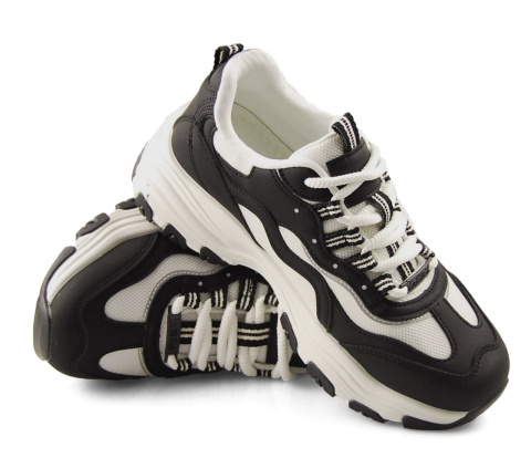 Big Star RR274A175 czarno-białe sneakersy