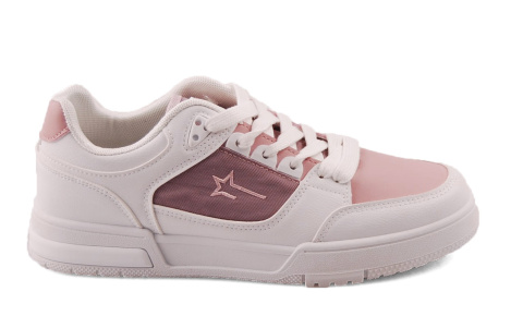 Big Star RR274A251 biało-różowe półbuty Big Star RR274A251 biało-różowe półbuty