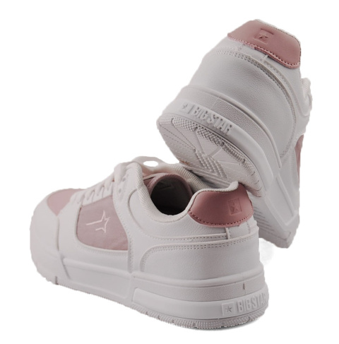 Big Star RR274A251 biało-różowe półbuty Big Star RR274A251 biało-różowe półbuty