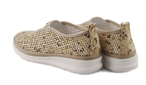 Boccato 0110-820.1 beżowe skórzane półbuty