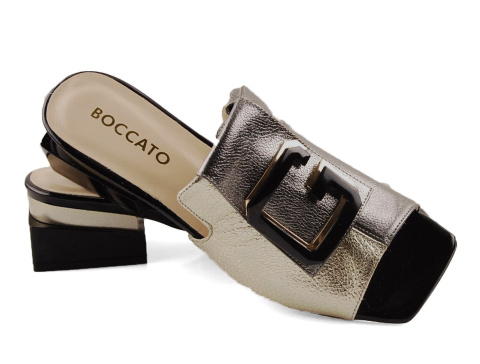 Boccato 335.607 złote skórzane klapki Boccato 335.607 złote skórzane klapki