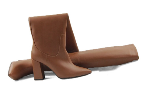 Bravo Moda 2365 brązowe skórzane kozaki Bravo Moda 2365 brązowe skórzane kozaki