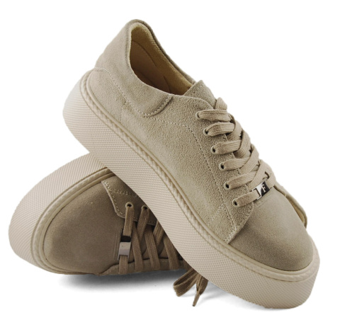 Filippo DP6119 beżowe skórzane półbuty Filippo DP6119 beżowe skórzane półbuty