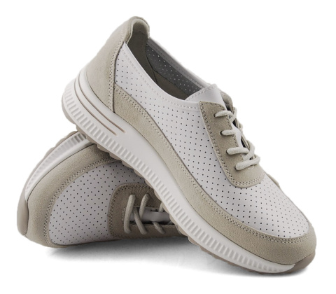 Filippo DP6717 białe skórzane półbuty Filippo DP6717 białe skórzane półbuty