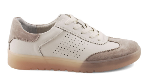 Filippo DP6745 beżowe skórzane półbuty