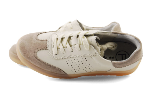 Filippo DP6745 beżowe skórzane półbuty