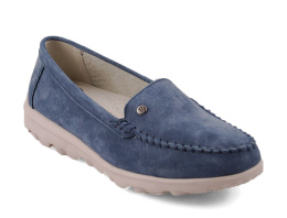 Filippo DP6751 niebieskie skórzane półbuty