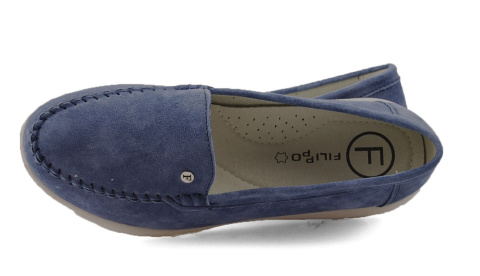 Filippo DP6751 niebieskie skórzane półbuty Filippo DP6751 niebieskie skórzane półbuty