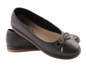 Filippo DP6856 czarne skórzane baleriny