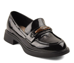 Filippo DP6929 czarne skórzane półbuty