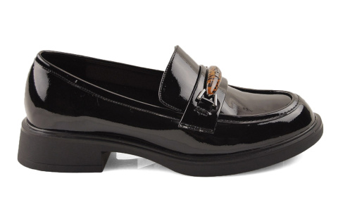 Filippo DP6929 czarne skórzane półbuty