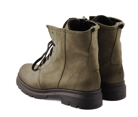 Jaromin 5501 zielone skórzane botki Jaromin 5501 zielone skórzane botki