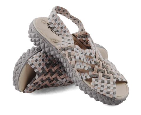 Rock Spring dakota srebrno-różowe snadały