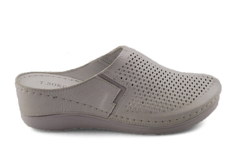 T.Sokolski L25-164 białe skórzane klapki T.Sokolski L25-164 białe skórzane klapki