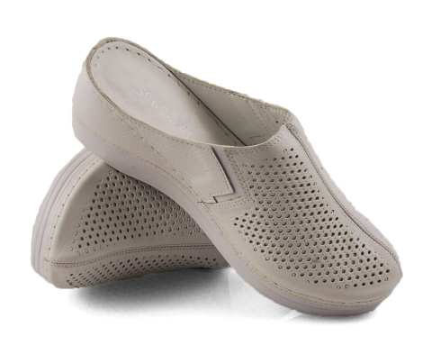 T.Sokolski L25-164 białe skórzane klapki T.Sokolski L25-164 białe skórzane klapki