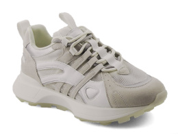 Vinceza 66744 szare skórzane sneakersy