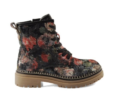 Artiker 57C1054 wieokolorowe botki w kwiaty