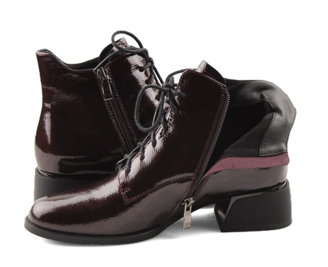 Artiker 57C1119 bordowe skórzane trzewiki