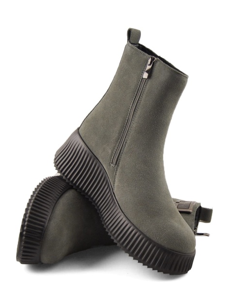 Filippo DBT6392 szare skórzane botki Filippo DBT6392 szare skórzane botki