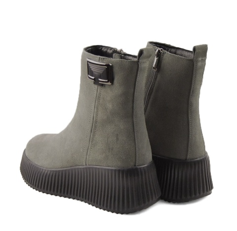 Filippo DBT6392 szare skórzane botki Filippo DBT6392 szare skórzane botki