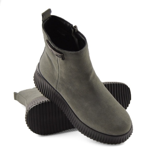 Filippo DBT6392 szare skórzane botki Filippo DBT6392 szare skórzane botki