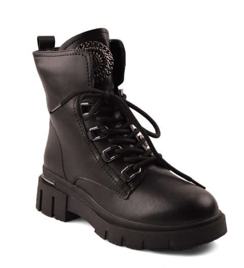 Filippo DBT6521 czarne skórzane trapery