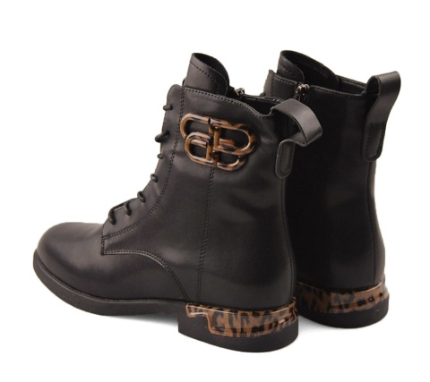 Filippo DBT7206 czarne skórzane trzewiki