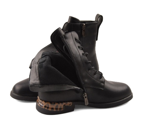 Filippo DBT7206 czarne skórzane trzewiki