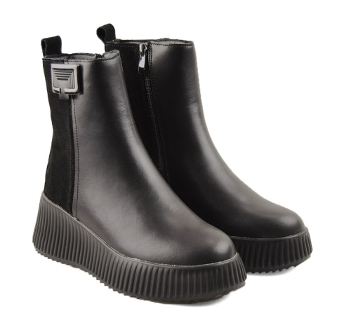 Filippo DBT7268 czarne skórzane botki