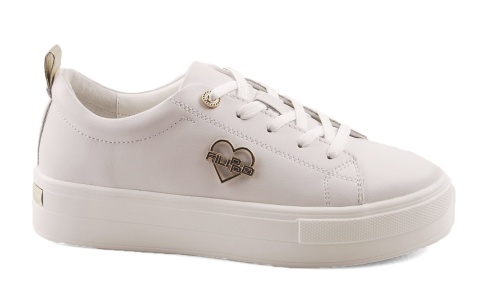 Filippo DP3533/25 białe skórzane półbuty Filippo DP3533/25 białe skórzane półbuty