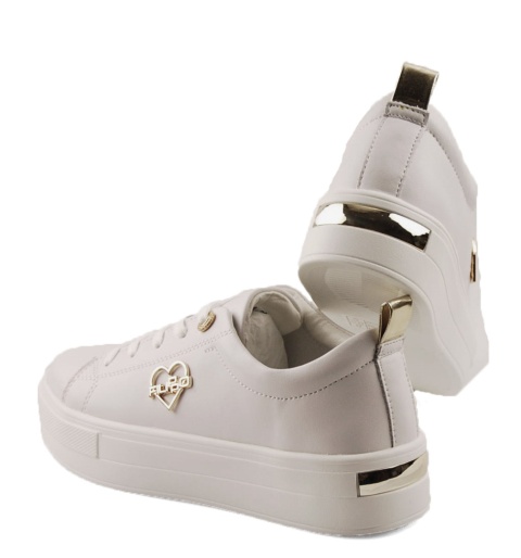 Filippo DP3533/25 białe skórzane półbuty Filippo DP3533/25 białe skórzane półbuty