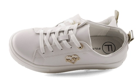 Filippo DP3533/25 białe skórzane półbuty Filippo DP3533/25 białe skórzane półbuty