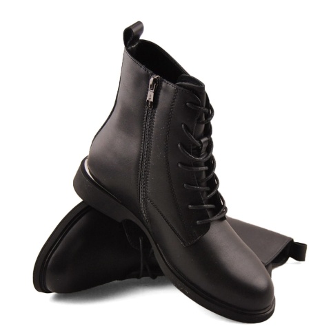 Filippo DBT6520 czarne skórzane trzewiki Filippo DBT6520 czarne skórzane trzewiki