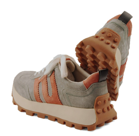 Filippo DP6743 zielone skórzane półbuty