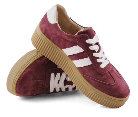 Filippo DP6776 bordowe skórzane półbuty