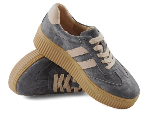 Filippo DP6776 szare skórzane półbuty Filippo DP6776 szare skórzane półbuty