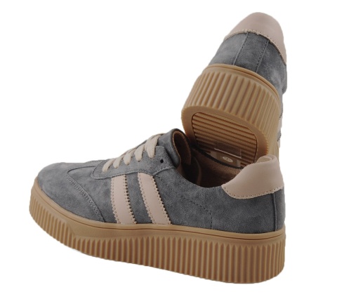 Filippo DP6776 szare skórzane półbuty Filippo DP6776 szare skórzane półbuty