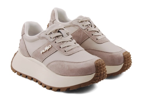 Filippo DP6785 beżowe sneakersy na platformie Filippo DP6785 beżowe sneakersy na platformie