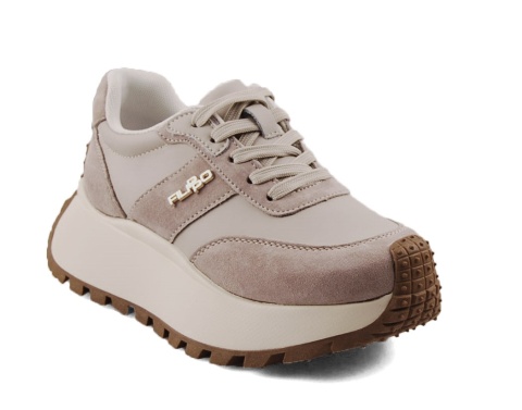 Filippo DP6785 beżowe sneakersy na platformie Filippo DP6785 beżowe sneakersy na platformie
