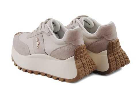 Filippo DP6785 beżowe sneakersy na platformie Filippo DP6785 beżowe sneakersy na platformie