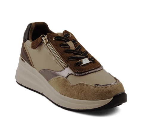 Filippo DP7105 brązowe skórzane sneakersy Filippo DP7105 brązowe skórzane sneakersy