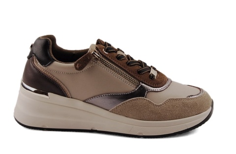 Filippo DP7105 brązowe skórzane sneakersy Filippo DP7105 brązowe skórzane sneakersy