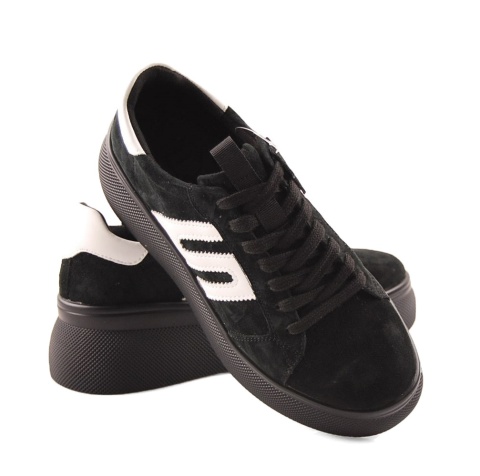 Filippo DP7175 czarne skórzane sneakersy Filippo DP7175 czarne skórzane sneakersy